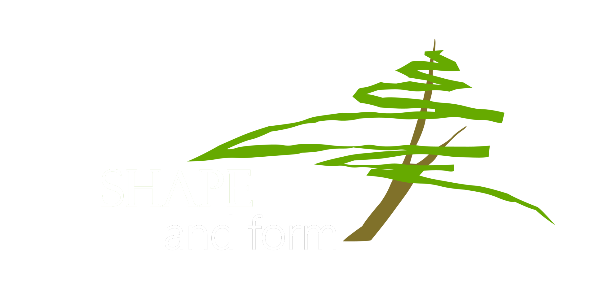 Shape And Form White Text