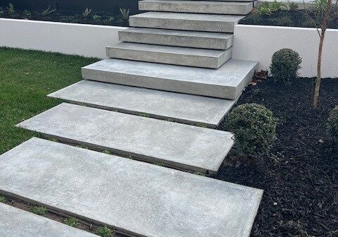 Concrete Floating Steps